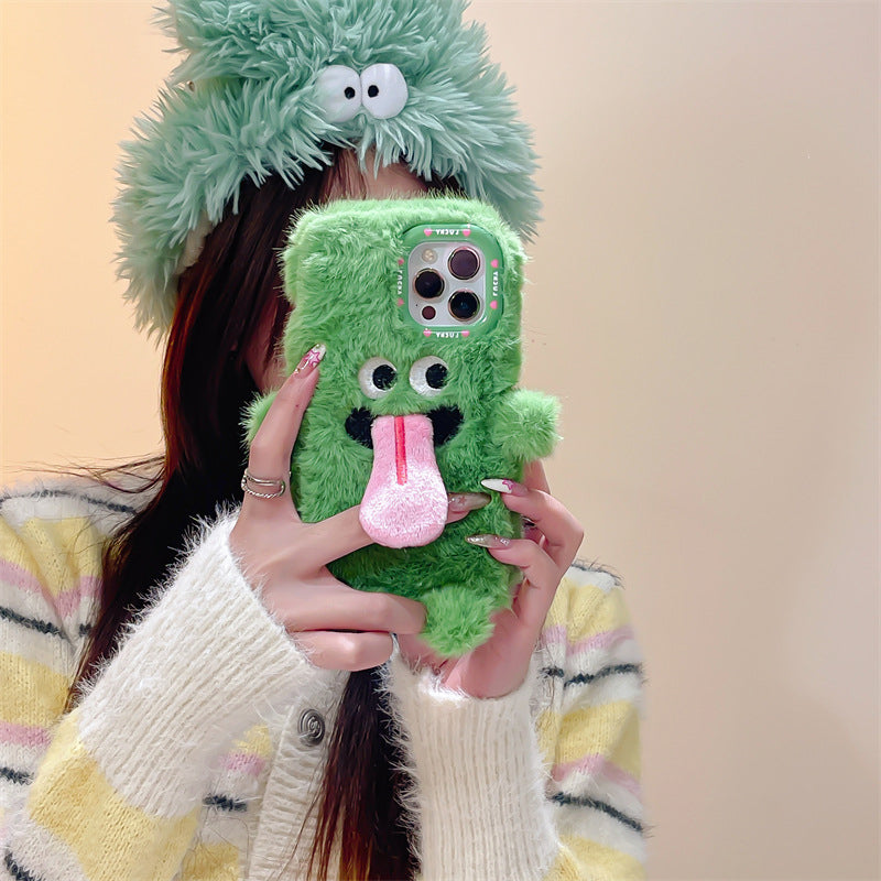 Skanto | Morsom tungsten ut plush telefonholder for iPhone