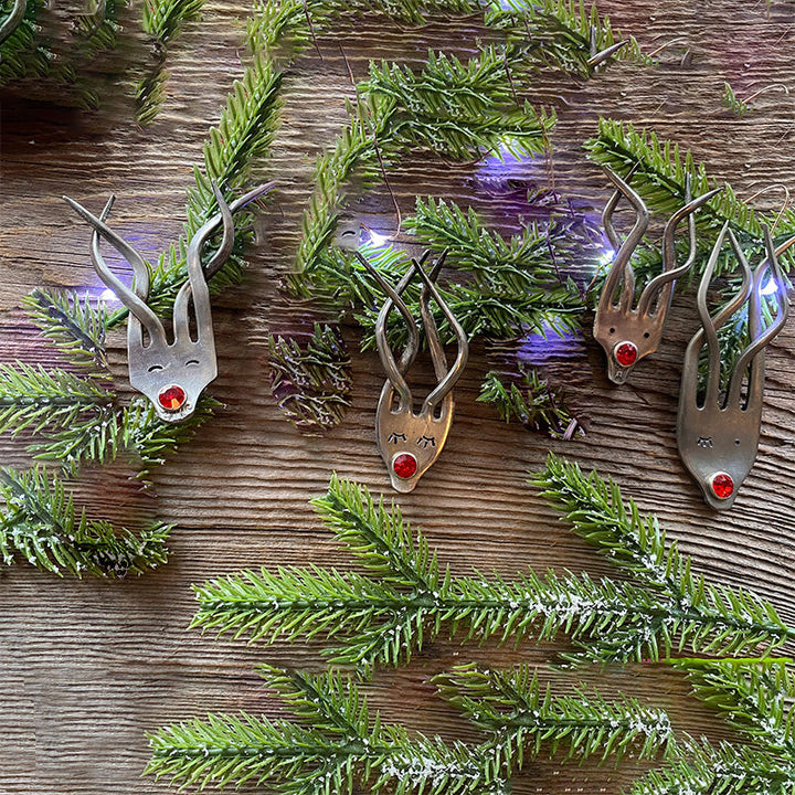 Morsom Gaffel Reinsdyr Ornament | Skanto