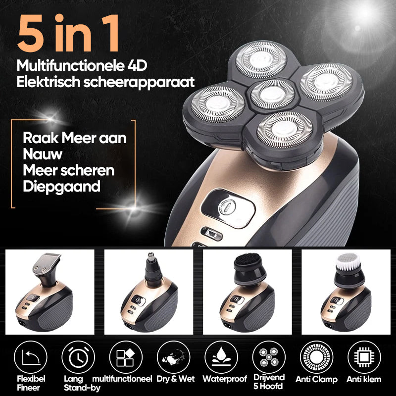 Skanto | Multifunksjonell 4D Elektrisk Barbermaskin