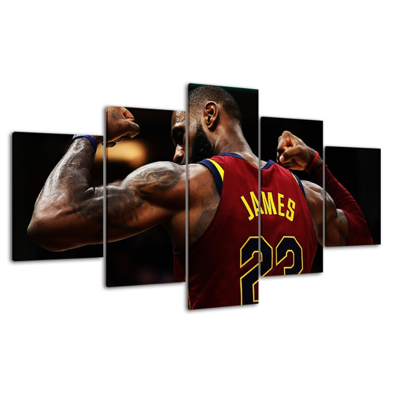 22 James - 5 Piece Canvas Wall Art Painting | Skanto