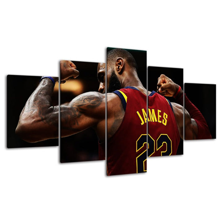 22 James - 5 Piece Canvas Wall Art Painting | Skanto