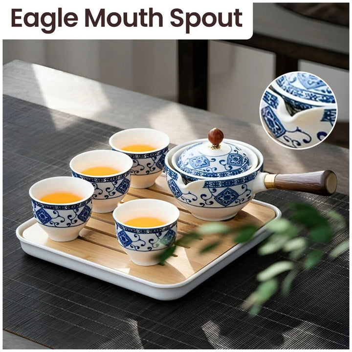 Skanto | Porselen Gongfu Teaset – Tidløs Eleganse, Perfekt Teopplevelse