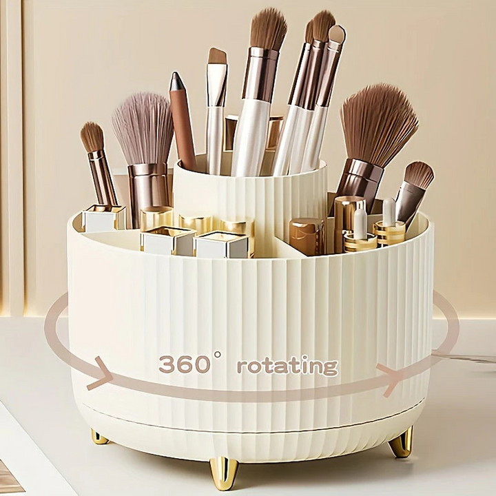 Skanto | Sminkeorganisator | 360° Roterende Oppbevaringshylle for Sminkebord