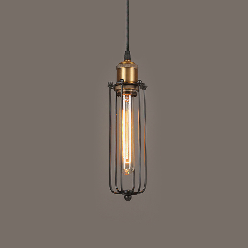 Skanto | Industriell Pendellampe i Retro Design – Vintage Hengelampe med Metallgitter