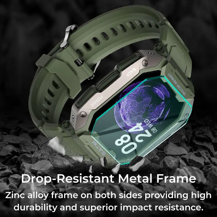 TactiX ARMY Series Smartwatch med militærdesign | Holdbar GPS - Fitness Tracker - for utendørs eventyr - militært personell og taktisk bruk Skanto