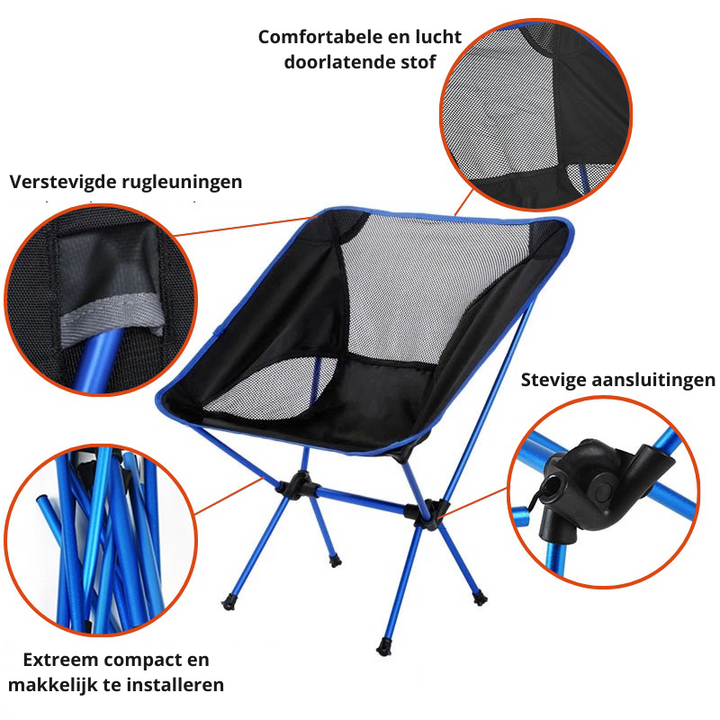 MoonFold Stol - Kompakt Sammenleggbar Stol for Utenfor Skanto