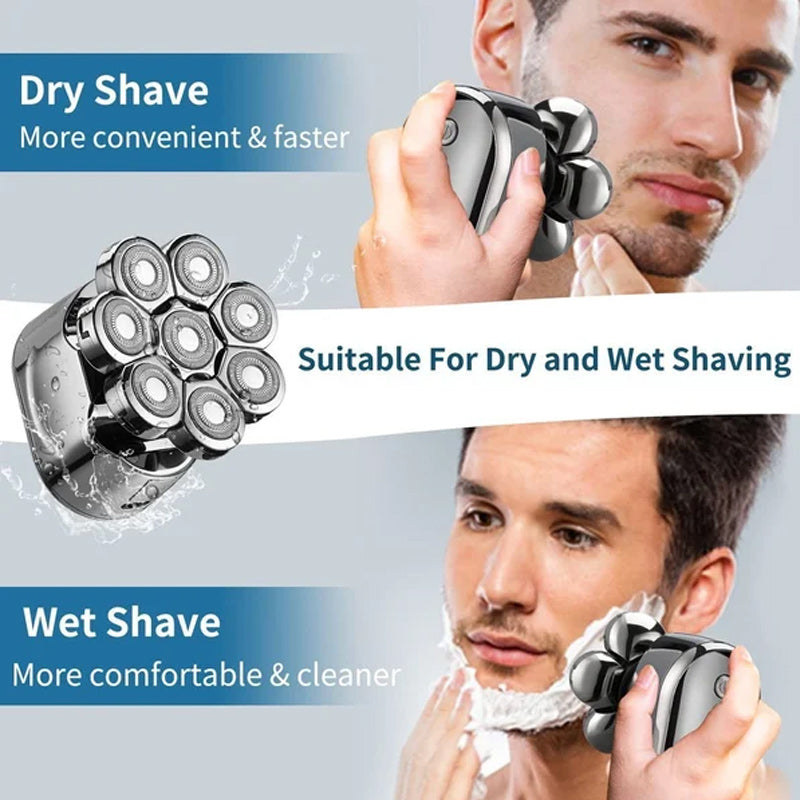 Skanto | 8D Oppgradert LED-skjerm 10 i 1 Multifunksjonell Barbermaskin