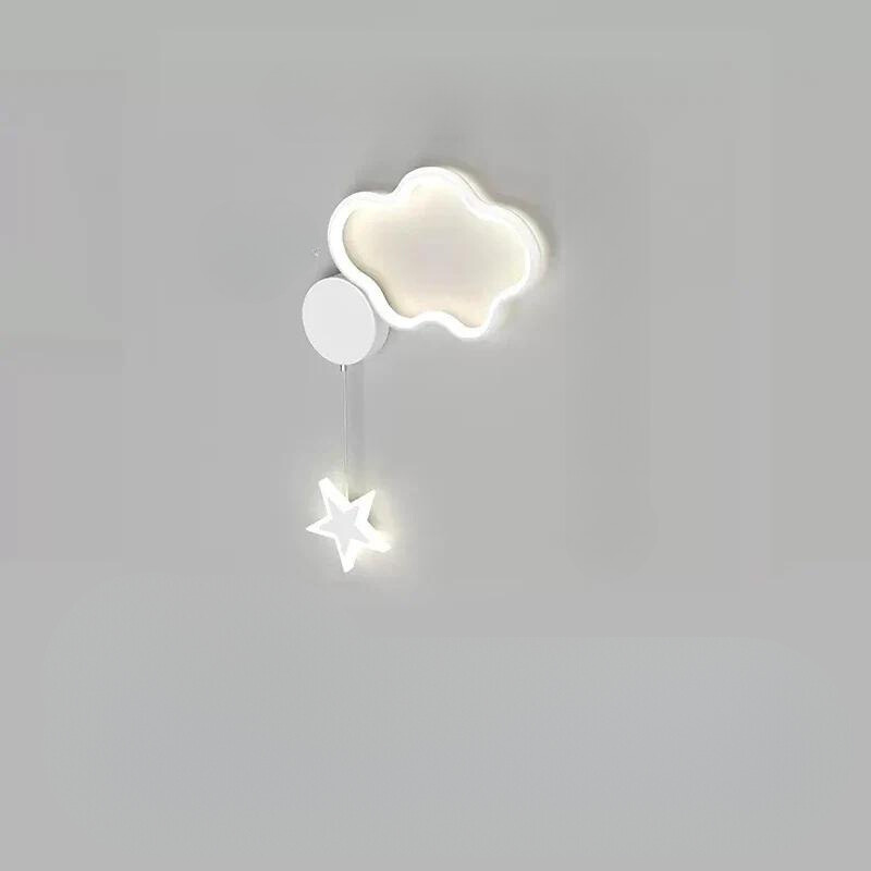 LumiDroom - Magisk Vegglampe med Stjerner og Måne Skanto