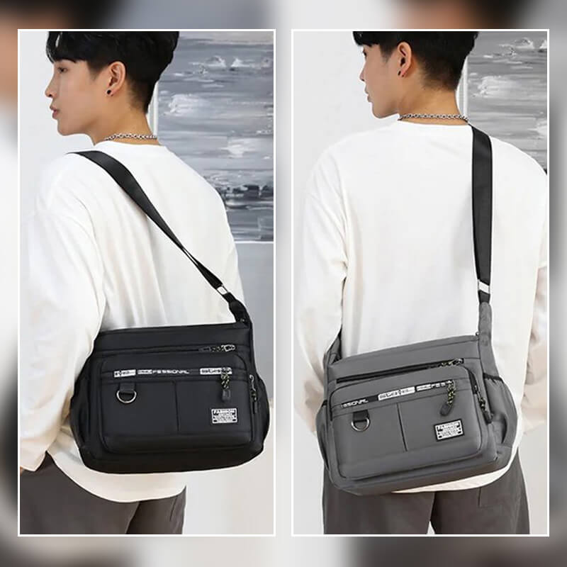 Norvo | Lett vanntett skulderveske med stor kapasitet