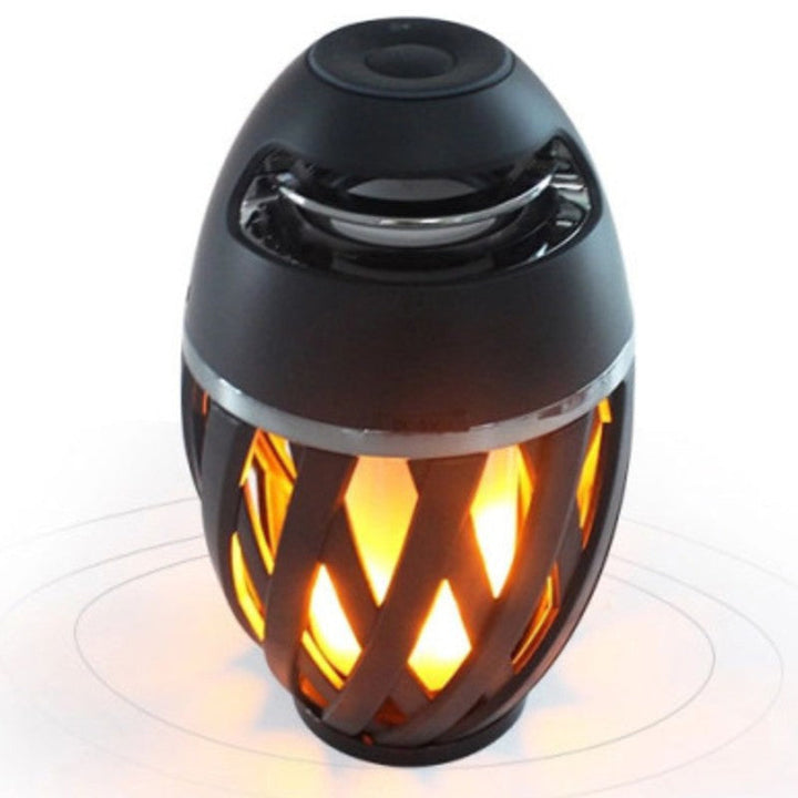 Skanto | Oppladbar LED Flamme Lampe Bluetooth Høyttaler, Beste Gave til Nyttår, Valentine's Day, Bryllup og Mer