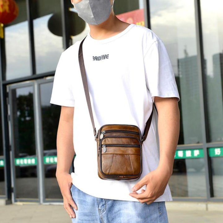 Skanto | Vintage Skulderveske for Menn