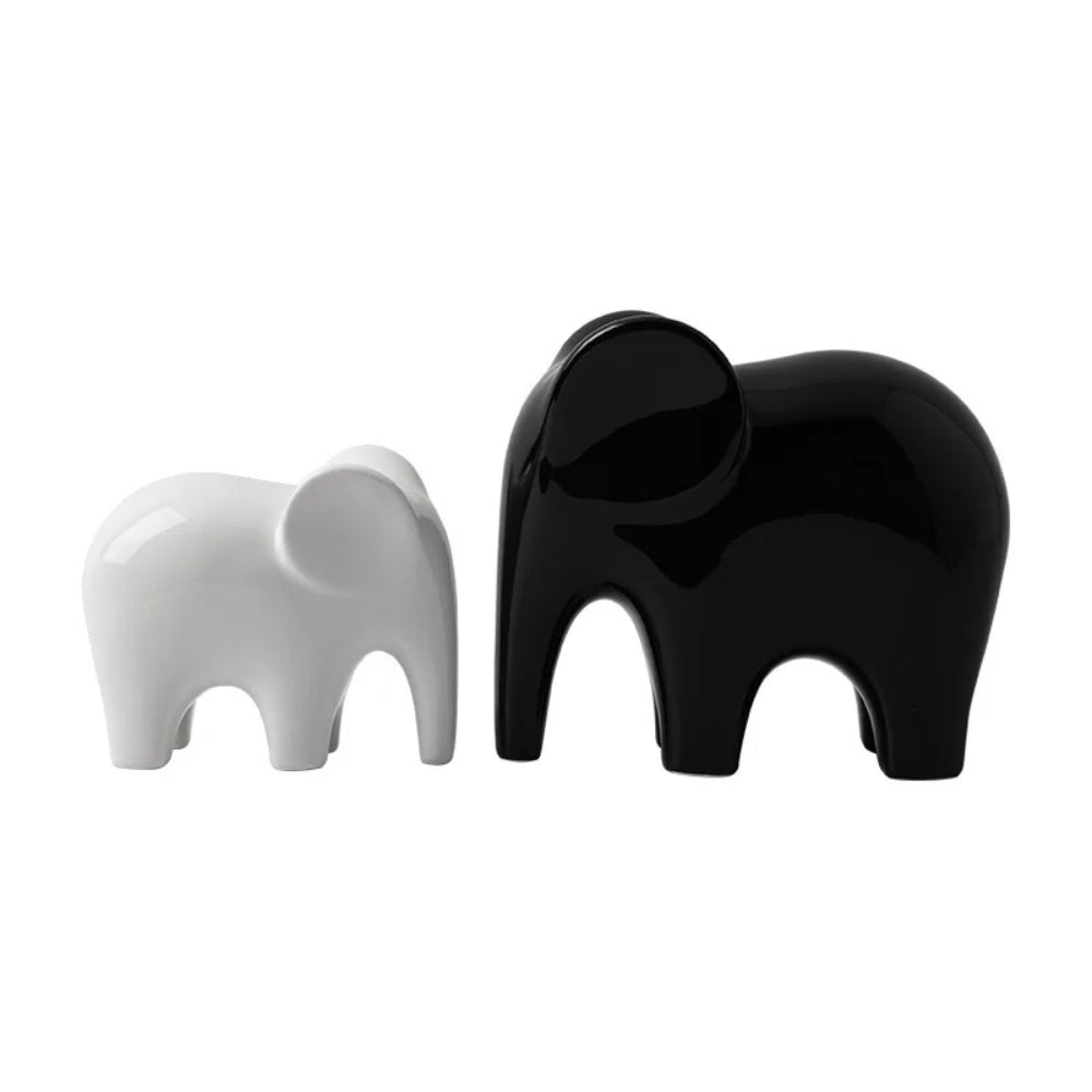Skanto | Glanset Moderne Elefant Figur
