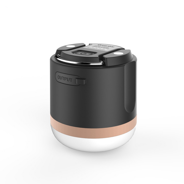 Skanto | Bærbar LED Campinglampe med Power Bank – Oppladbar, USB-tilkobling, for utendørs bruk og nødsituasjoner
