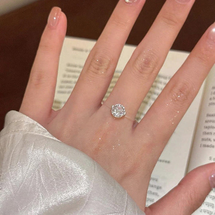 Skanto | S925 1-2 Karat Moissanite Usynlig Bånd Ring