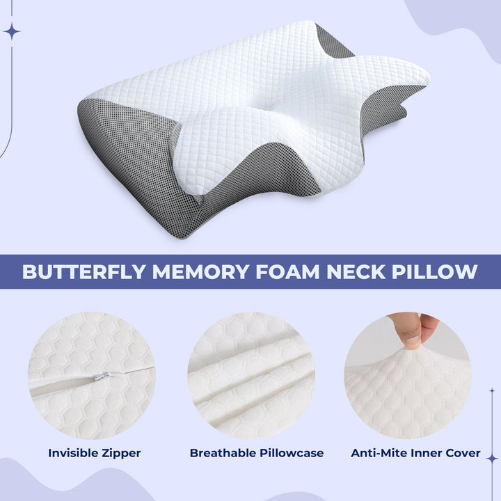 Putetrekk for Butterfly Memory Foam pute Skanto