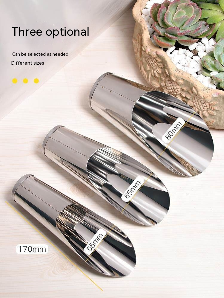 Skanto | Rustfritt Stål Scoop for Pottemuld – Robust Plantescoop for Hage og Balkong