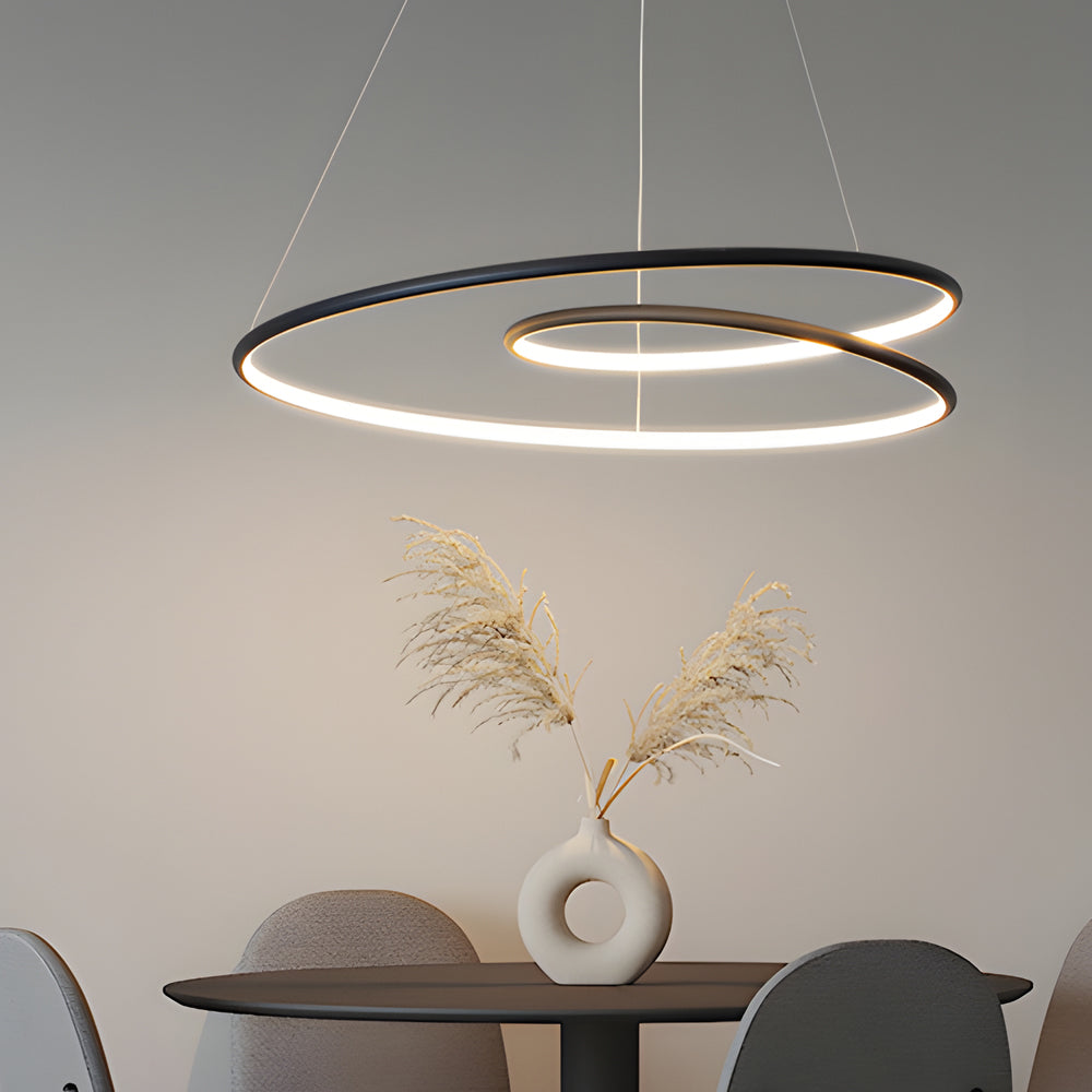 Norvo | Moderne dimbar LED-lampe - Høydejusterbar taklampe til spisestue og stue