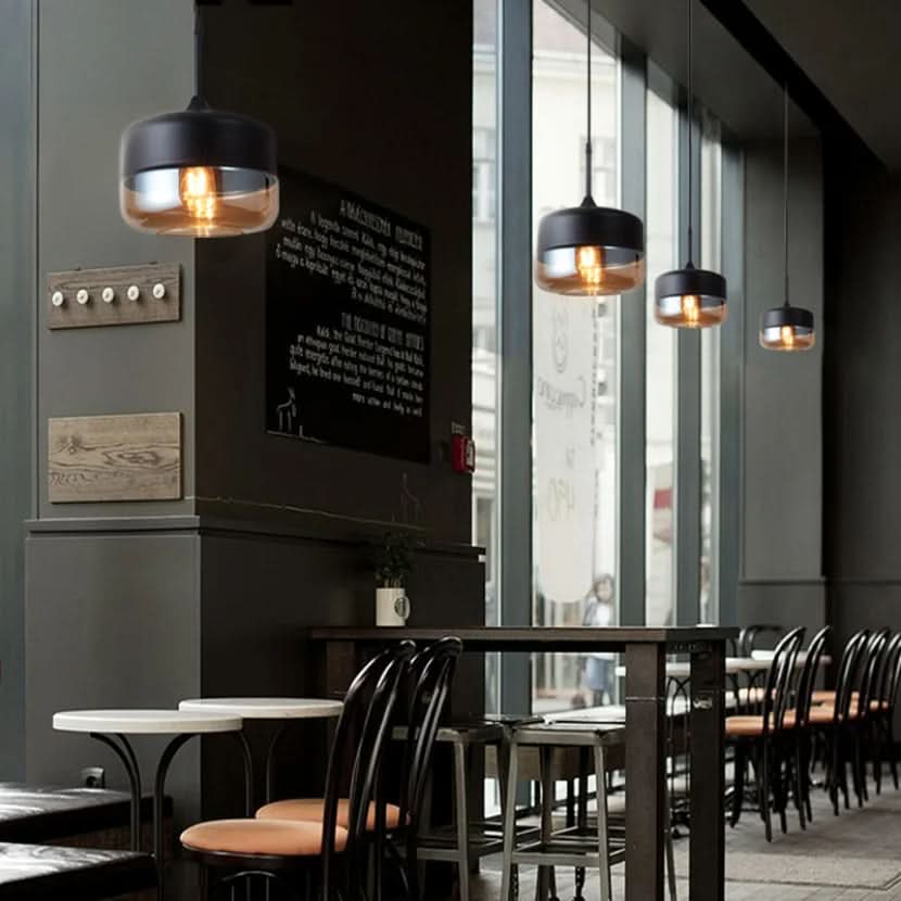 Skanto | Munnblåst Glass & Tre Pendellampe Justerbar