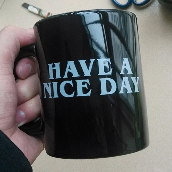 Ha en fin dag kaffekopp midtfinger morsom kopp nyhetsgave | Skanto