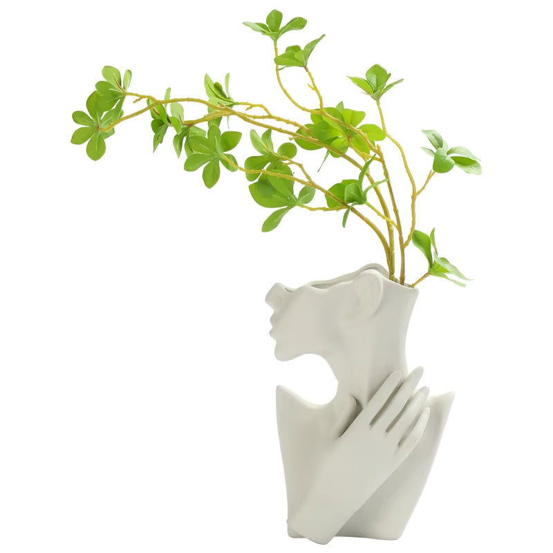 Ansiktsform Keramisk Design Vase Skanto