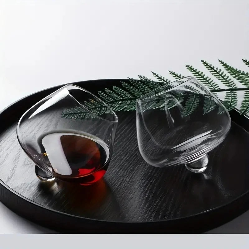 Belly Whiskey og Ølglass - Roterende Tumbler for Cocktails, Vin og andre Drinker Skanto