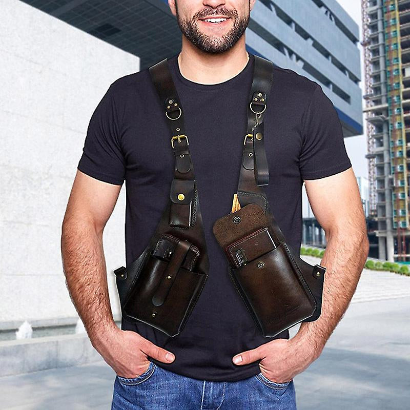 Skanto | Medieval Steampunk Retro Skulderveske med Skulderrem