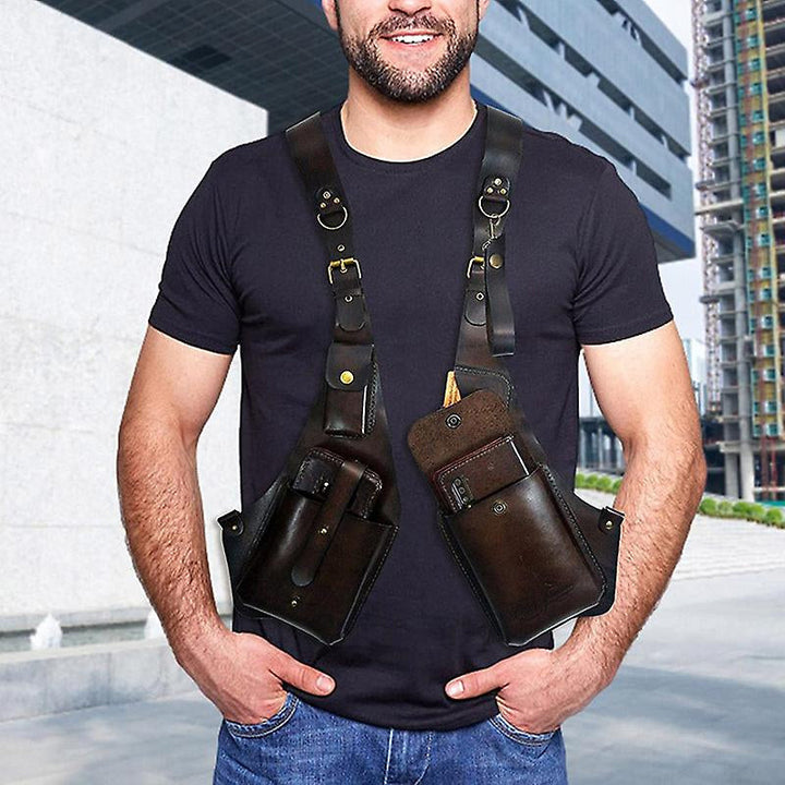Skanto | Medieval Steampunk Retro Skulderveske med Skulderrem