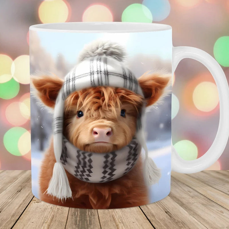 Highland Cow Keramisk Kaffe Mugge | Skanto