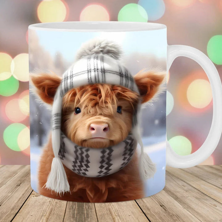 Highland Cow Keramisk Kaffe Mugge | Skanto
