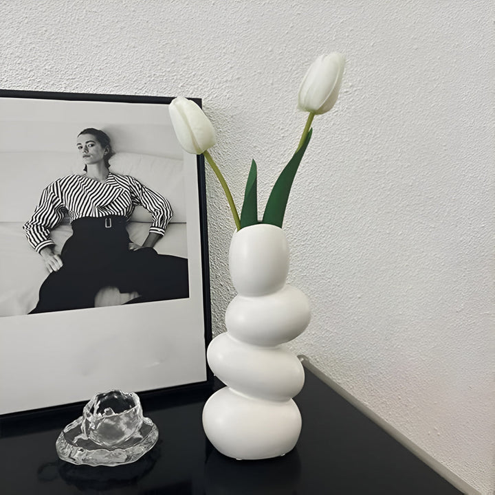 Stor eggformet moderne midtpunkt dekorasjonsbolle