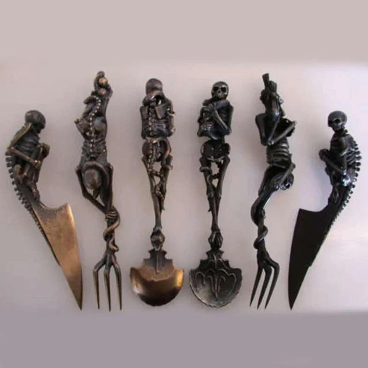 Halloween gave Skeletal Cutlery Sets | Skanto