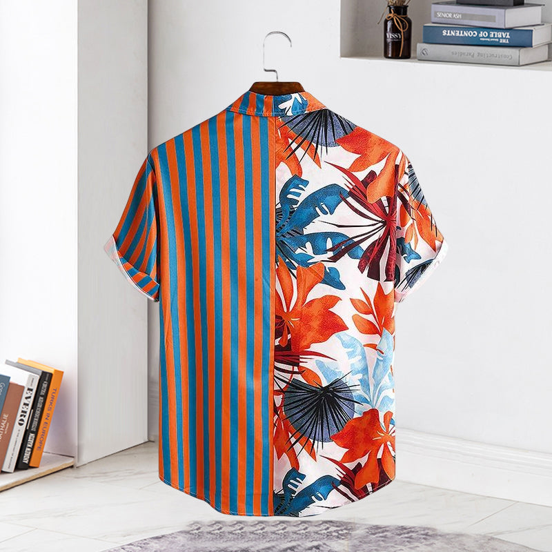 Skanto | Hawaiiansk trykk kortermet skjorte