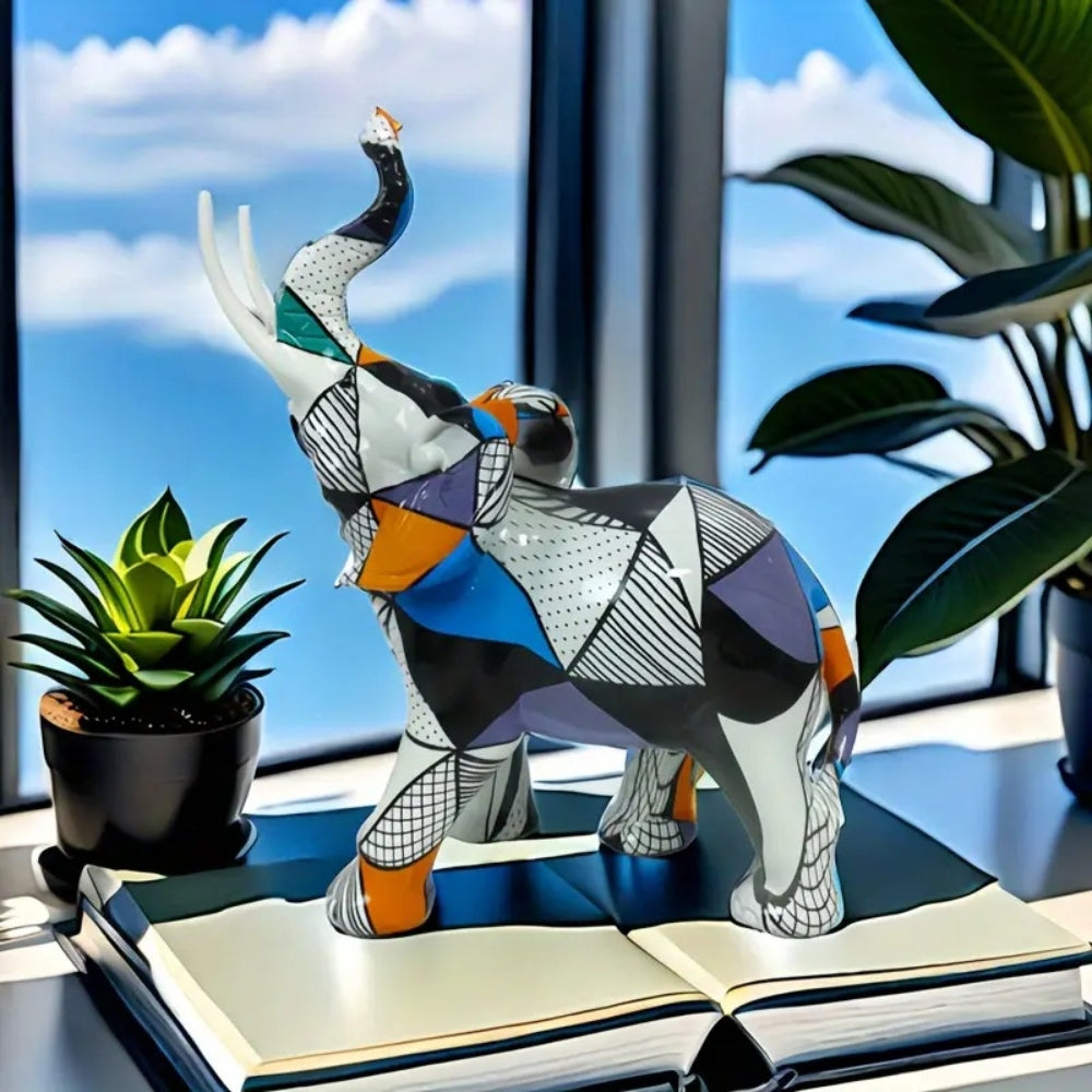 Skanto | Luksuriøs Abstrakt Elefant Figurine