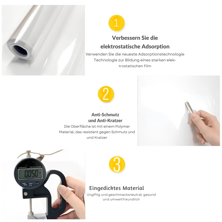 Skanto | Miljøvennlig elektrostatisk absorpsjonsveggbeskyttelsesfilm