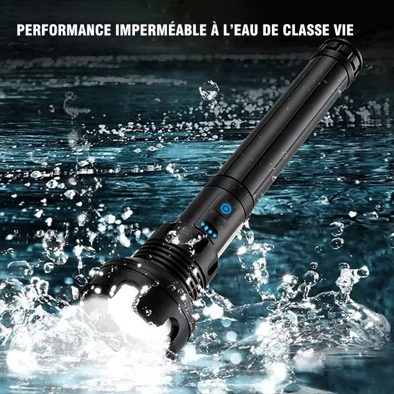 Taktisk oppladbar laser LED lommelykt | Skanto