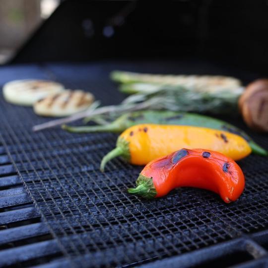 Teflon Non-stick BBQ Grill Mesh Mat for Reusable Cleaning | Skanto