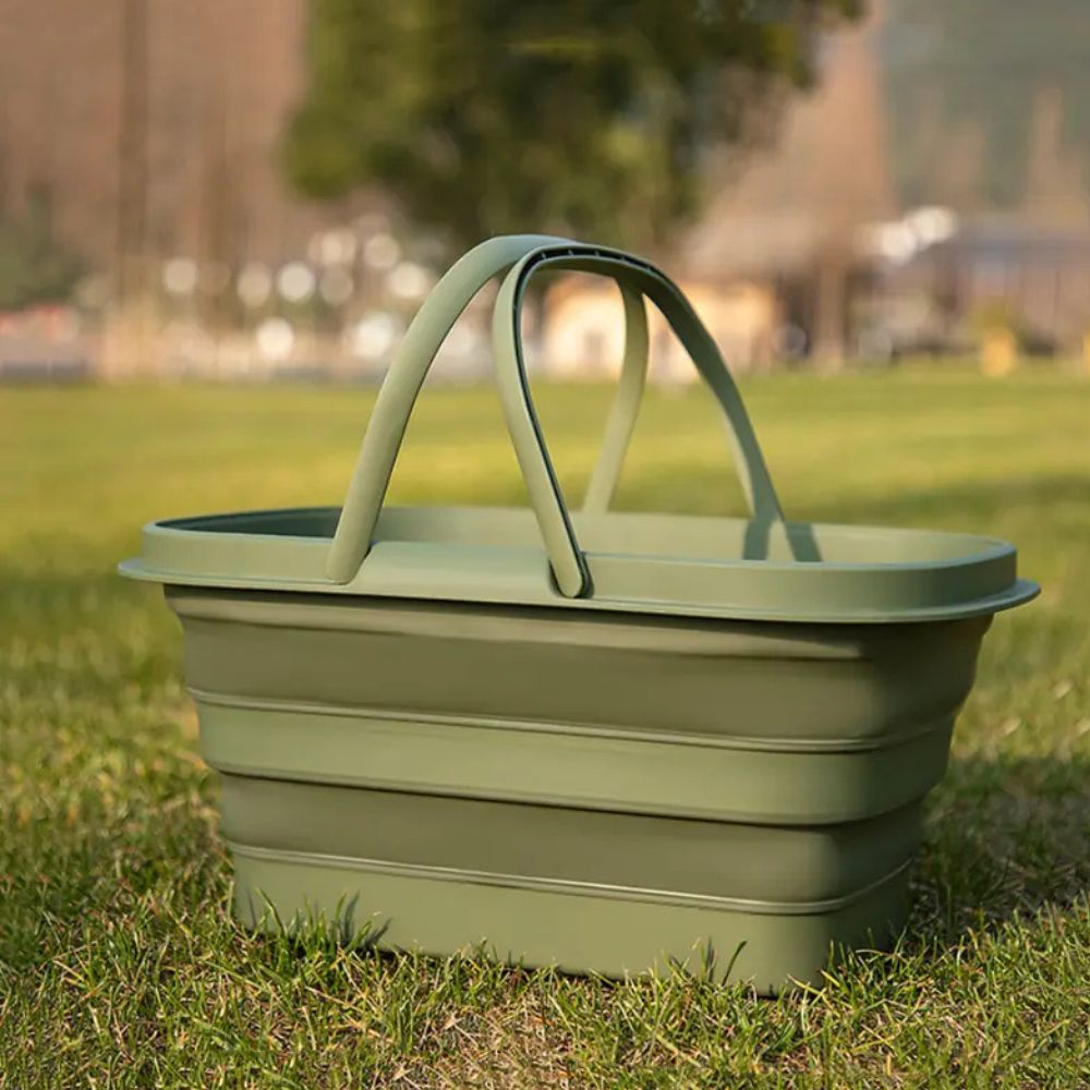Skanto | Sammenleggbar Ultra Flex Multi-Use Kurv – For Camping, BBQ og Husholdningsbruk