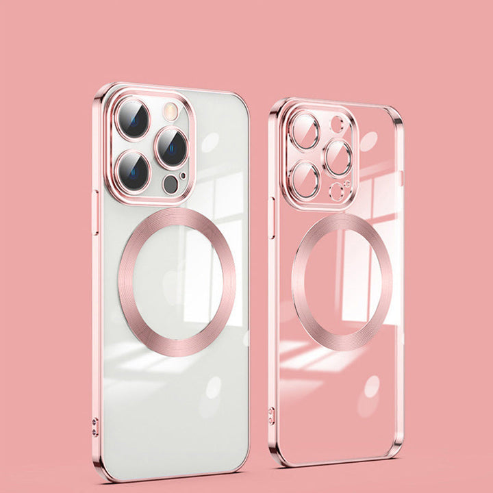 Skanto | Elektropolerings trådløs magnetisk ladende alt-i-ett linseetui for iPhone