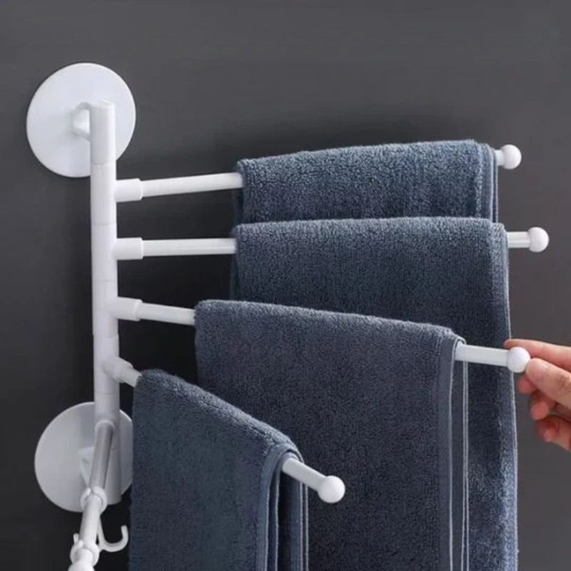Sammenleggbart, roterende veggmontering og håndkleholder Skanto