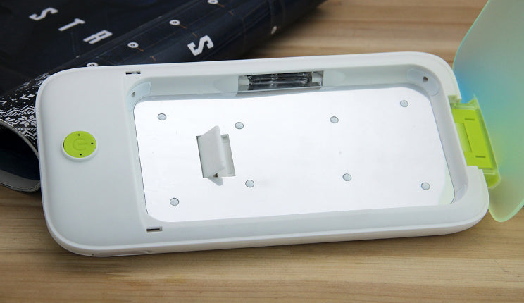 Skanto | Bærbar Multifunksjonell UV Mobiltelefon Sterilisator, med UV/Ozon Dobbel Sterilisering, for Øredobber, Hodetelefoner, Masker, Klokker og Mer