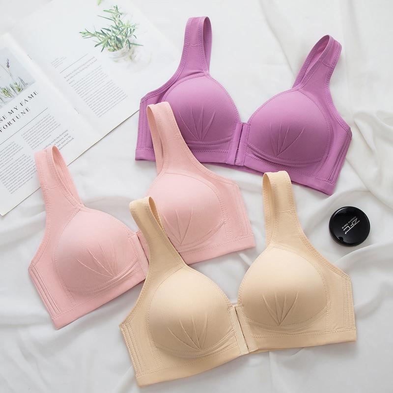 Skanto | Plus Size Front Closure Elastic Push Up Comfort Bra