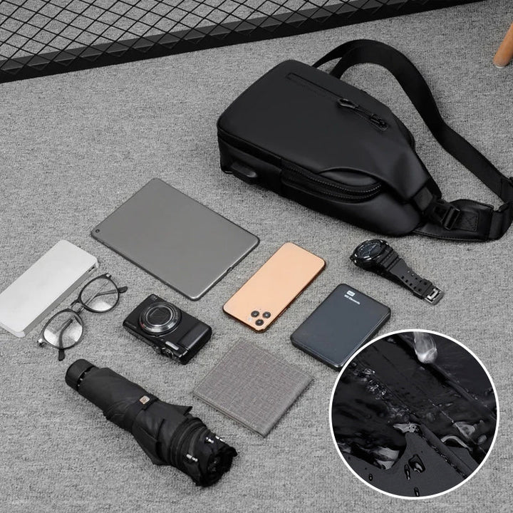 Skanto | UrbanShield Vanntett Crossbody Bag med Tyverisikker Design