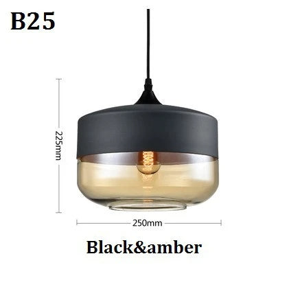 Skanto | EternaGlow Pendellampe laget av Glass og Tre | Elegant Design for Ditt Hjem