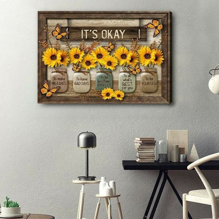 Skanto | 🌻Butterfly Sunflower Wall Art🦋