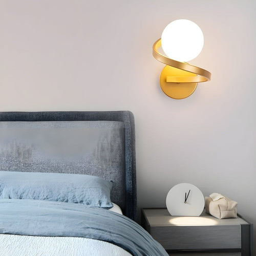 Spiral LED vegglampe med moderne design Skanto