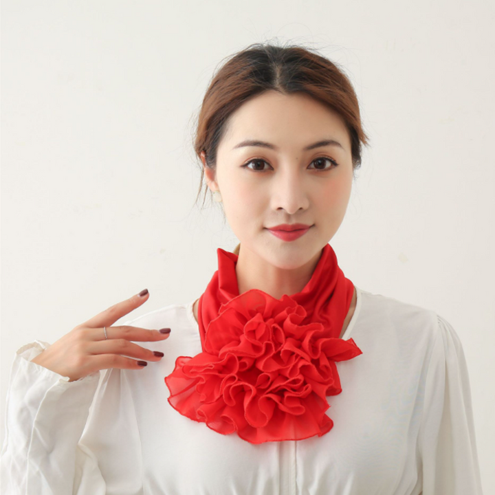 Skanto | Fashion Blonde Skjerf Blomst Krage