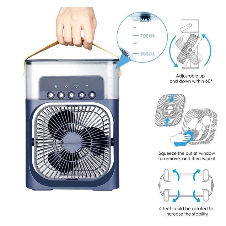 Spray Cooling Fan med Vannkanne | Skanto