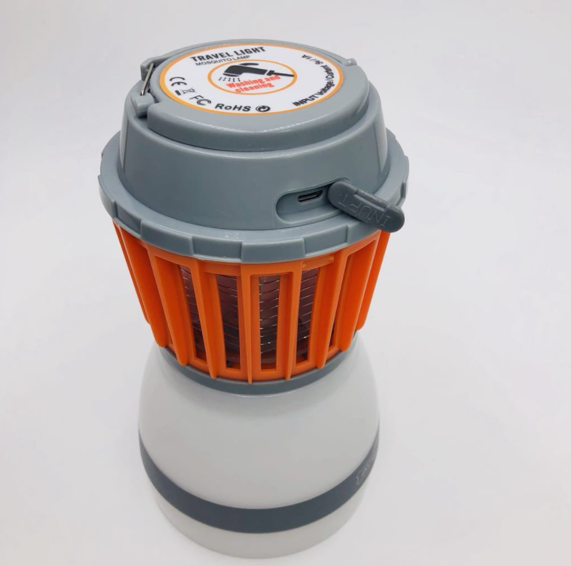 Skanto | Solenergi LED Mygglampe med Integrert Lantern – Effektiv Insektbeskyttelse og Belysning for Hage og Camping