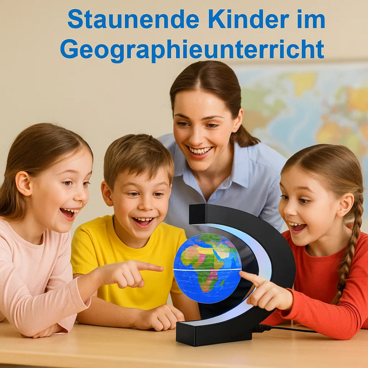 AstroGlobe LED-Weltkugel – Skjebende Globuslampe med Magnetaufhängung