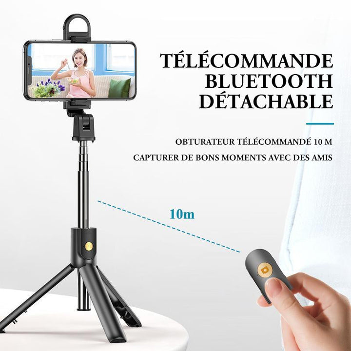 Tripod for selfie stick with Bluetooth remote control | Skanto
